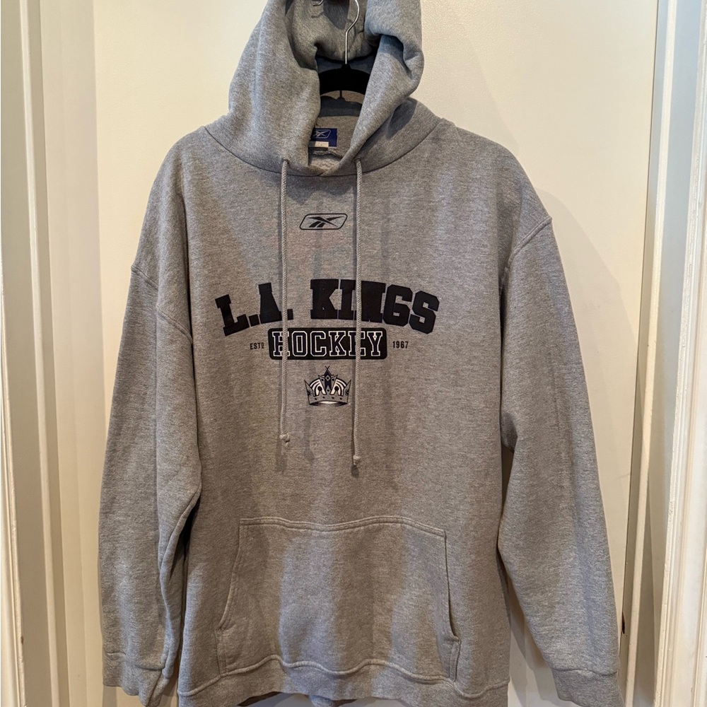 Reebok Gray L.A. Kings Hockey Hoodie